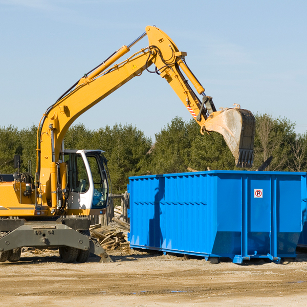 what size residential dumpster rentals are available in White Haven PA